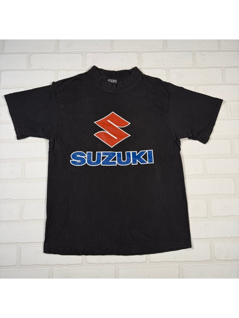 Vintage Suzuki Motorcycles Big Logo Graphic T-Shirt Size Small